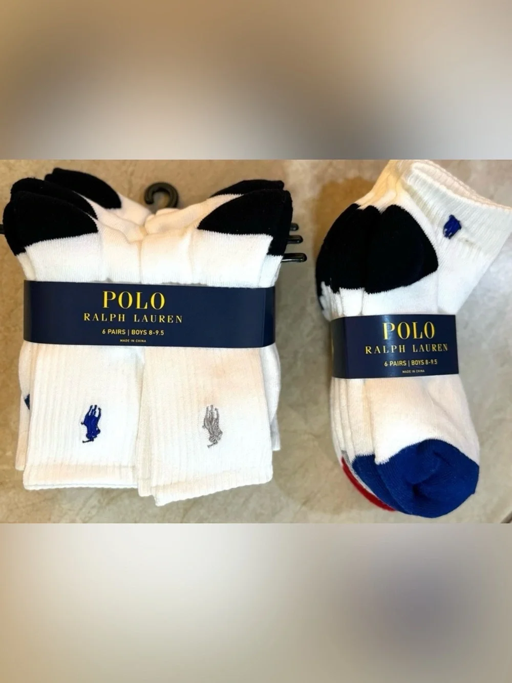 Polo Ralph Lauren Color-Blocked  Socks